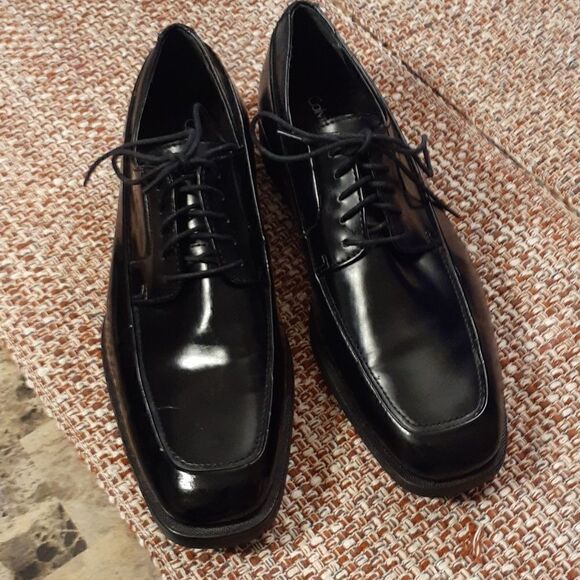 Calvin Klein Elroy Men's Dress Shoe 8.5M Black Great Condition - Picture 2 of 9